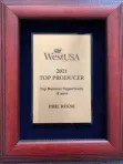West USA Realty Top Producer award, 2021