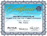 Phil Reese award certificate, 2022