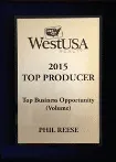 West USA Realty Top Producer award, 2015